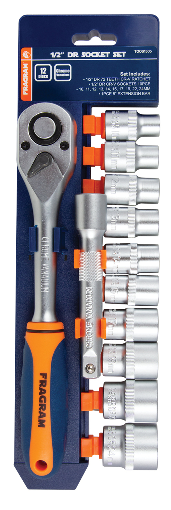 Fragram – Socket Set 1/2″ 12 PC CRV