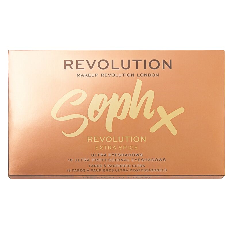 Makeup Revolution – SophX Eyeshadow Pallete – Extra Spice (18 Colours)