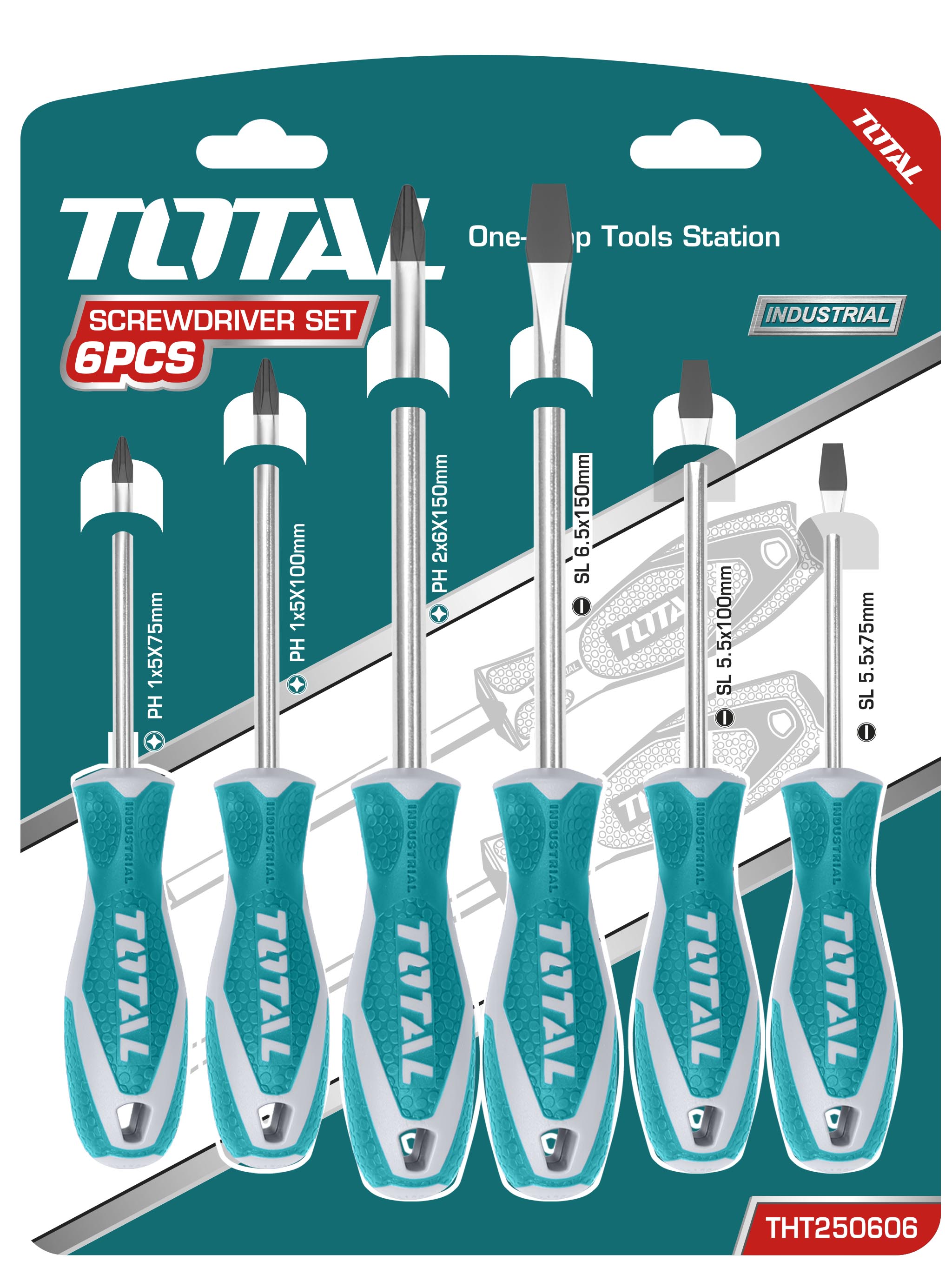 Total Tools Screwdriver Set 6Pcs