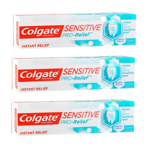 Colgate – Sensitive Pro-Relief Fluoride Toothpaste -Instant Relief (3x75ml)