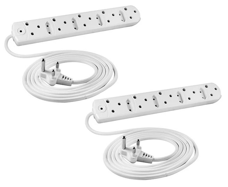 MTS – Multiplug – 9 Way with 5m Cord (Pack of 2) – Bulk