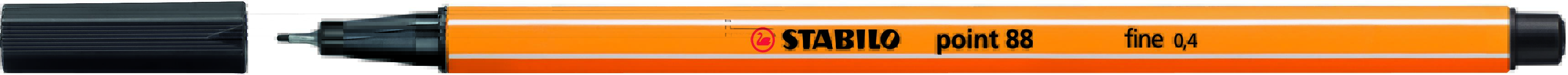 STABILO Point 88 Fineliner Black Box of 10