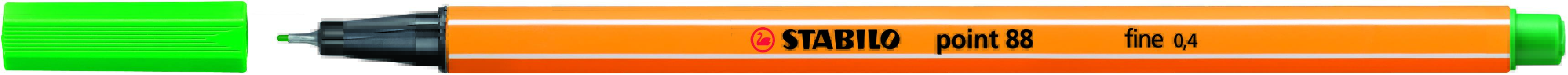 STABILO Point 88 Fineliner Green Box of 10
