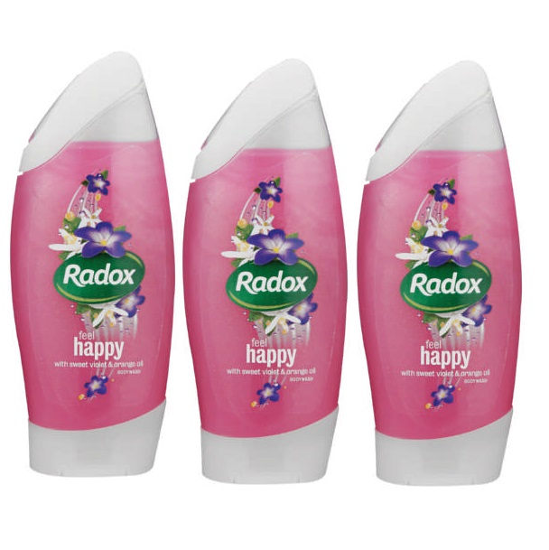Radox – Feel Happy Shower Gel / Body Wash (3 x 250ml)