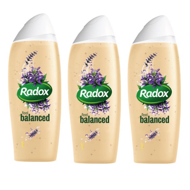 Radox – Feel Balanced Shower Gel / Body Wash (3 x 400ml)