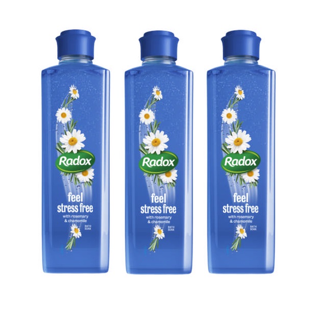 Radox – Feel Stress Free Foam Bath / Bubble Bath (3 x 500ml)