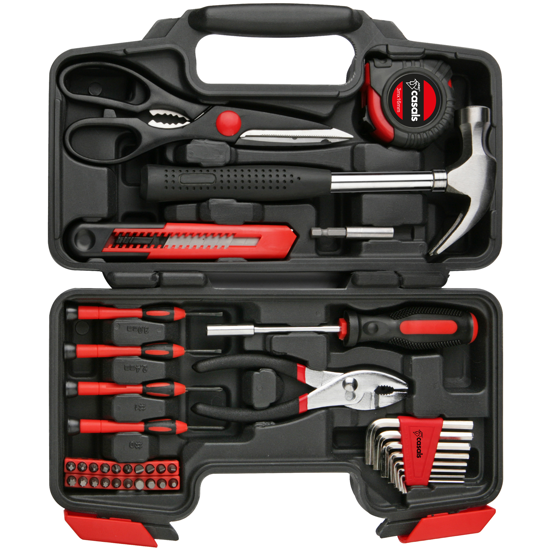 Casals – Hand Tools Set/ Tool Kit 39 Piece Red