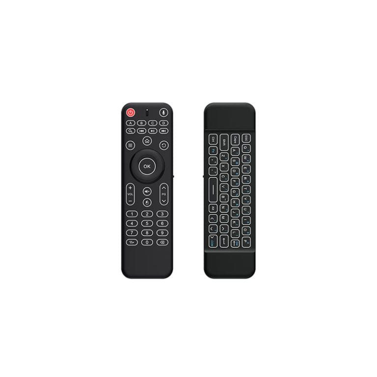 Rii 2in1 Dual-sided Qwerty Airmouse Wireless Remote Black