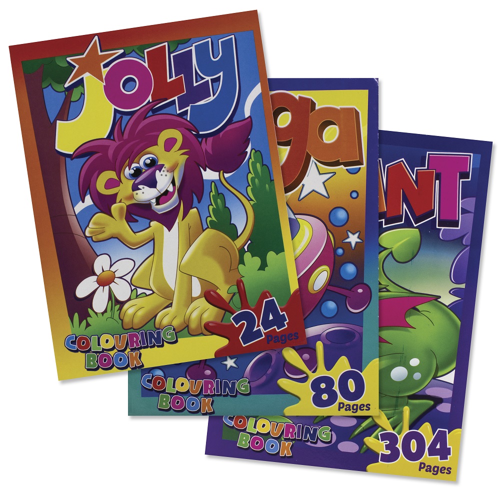 Treeline 24pg, 80pg, 304pg Colouring Books Bundle – 1 of Each