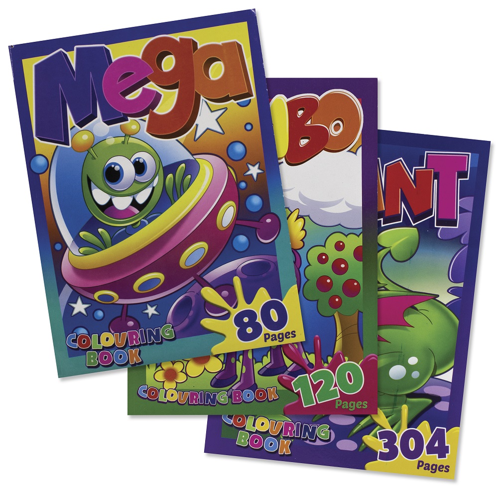 Treeline 80pg, 120pg, 304pg Colouring Books Bundle – 1 of Each