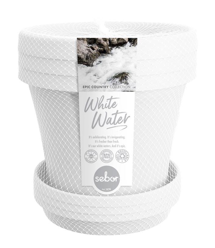 Sebor Epic Country 25cm Planter & Saucer Set Pack of 3