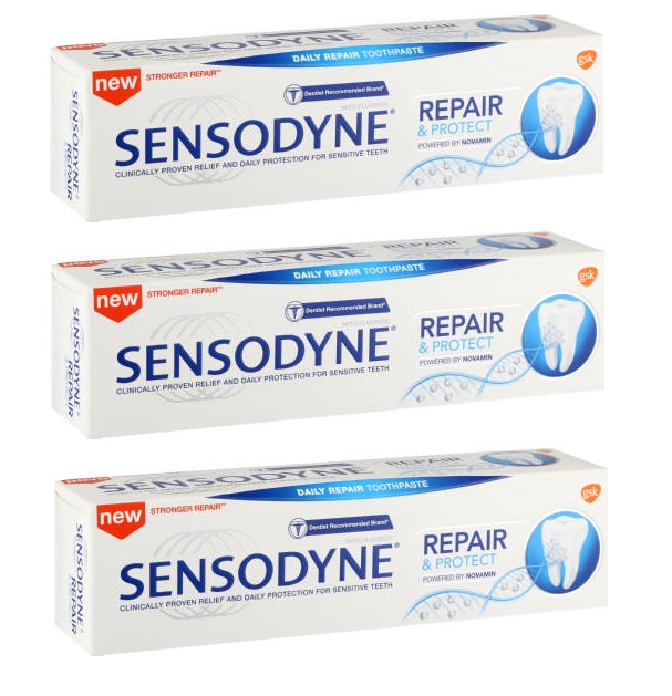 Sensodyne – Repair & Protect with Novamin Toothpaste – Original (3 x 75ml)