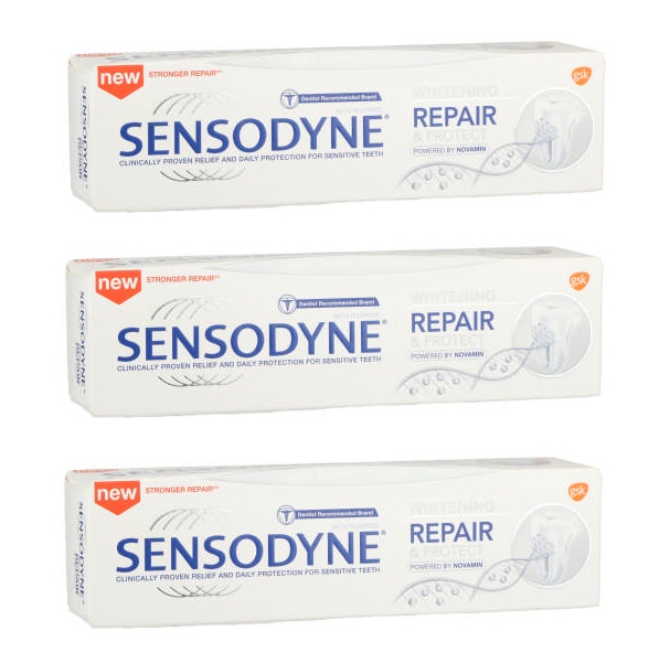 Sensodyne – Repair & Protect with Novamin Toothpaste – Whitening (3 x 75ml)