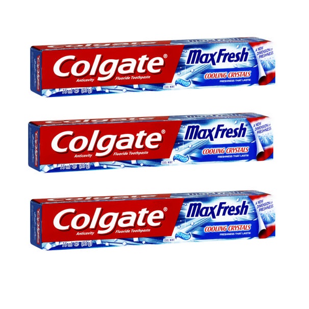 Colgate – MaxFresh Toothpaste – Cool Mint (3 x 75ml)