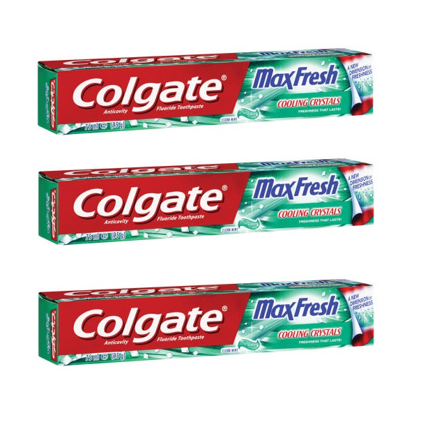 Colgate – MaxFresh Toothpaste – Clean Mint (3 x 75ml)