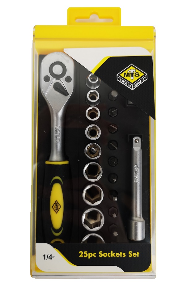 MTS – Socket Set 1/4″ Drive – 25 Piece
