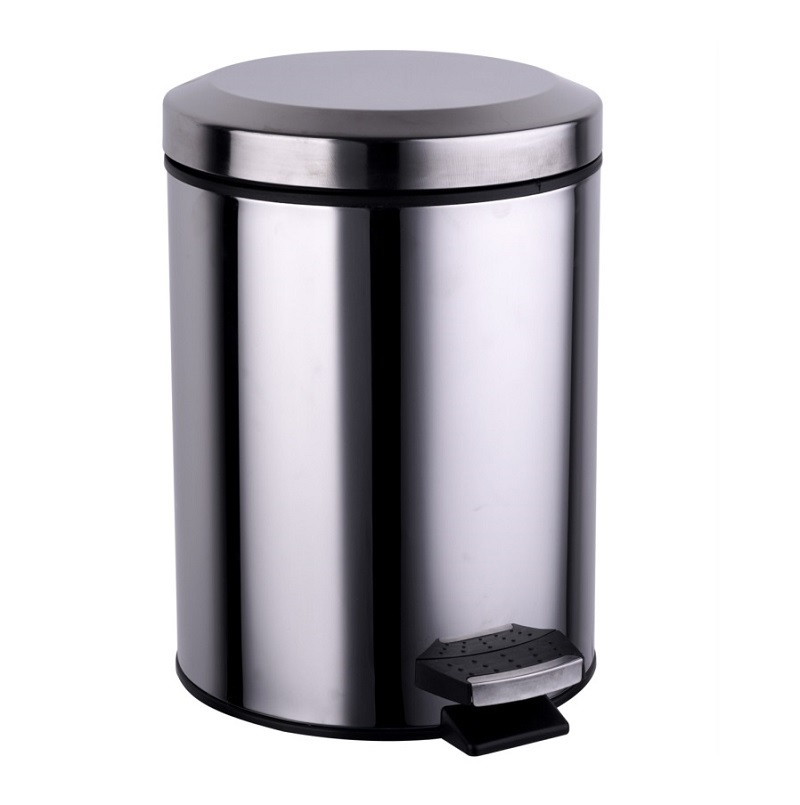 SDS Stainless Steel Pedal Waste Bin – 5 Litre 5L