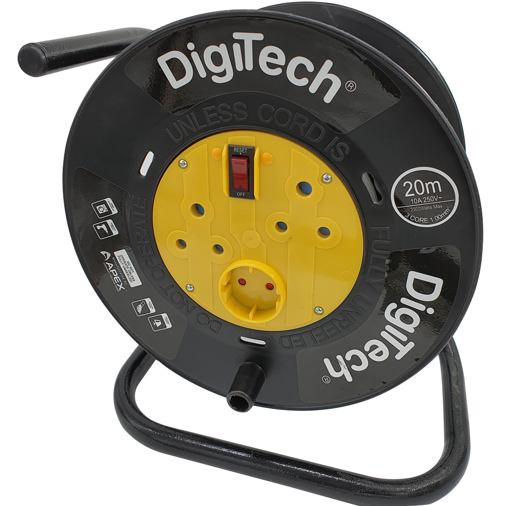 Digitech 20M Extension Reel 16A 1.5mm