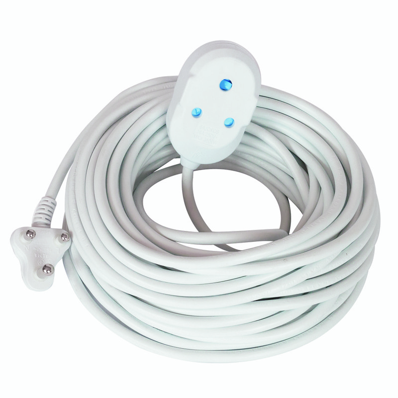 Digitech 20M Heavy Duty Extension Cord 2.5mm 16amp – White