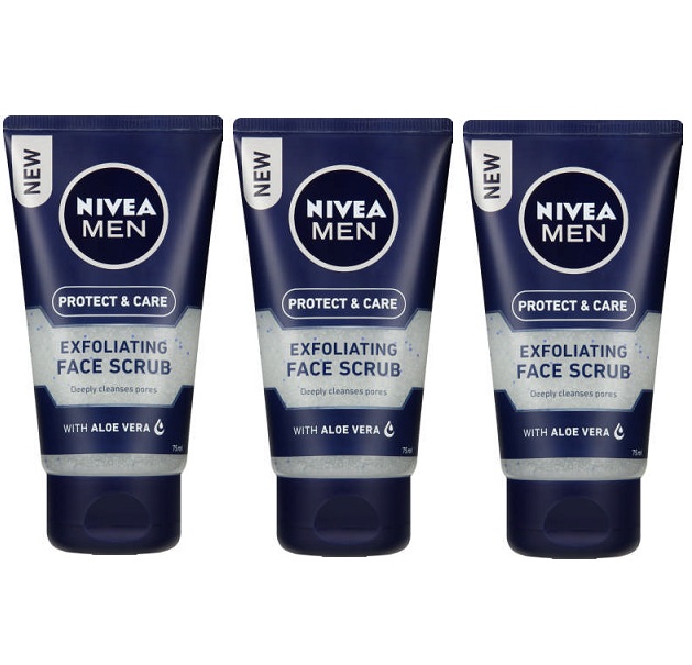 Nivea Men – Originals Exfoliating Face Scrub (3 x 75ml)