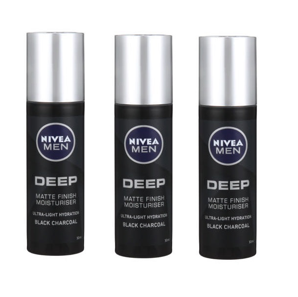 Nivea Men – Deep Face Moisturiser / Deep Matte (3 x 50ml)