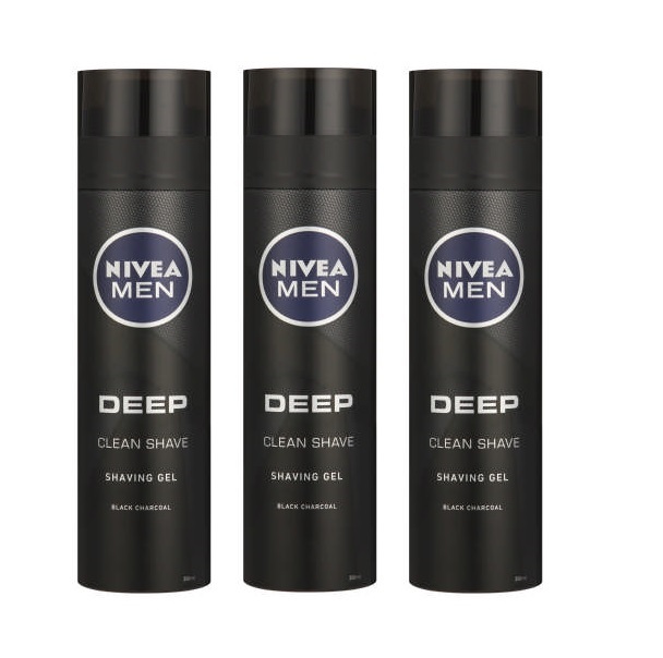 NIVEA Men – Shaving Gel Deep (3 x 200ml)