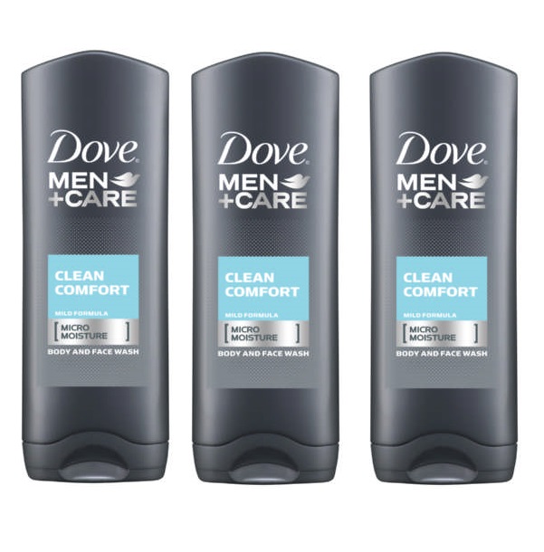Dove Men + Care – Body Wash Clean Comfort (3 x 400ml)