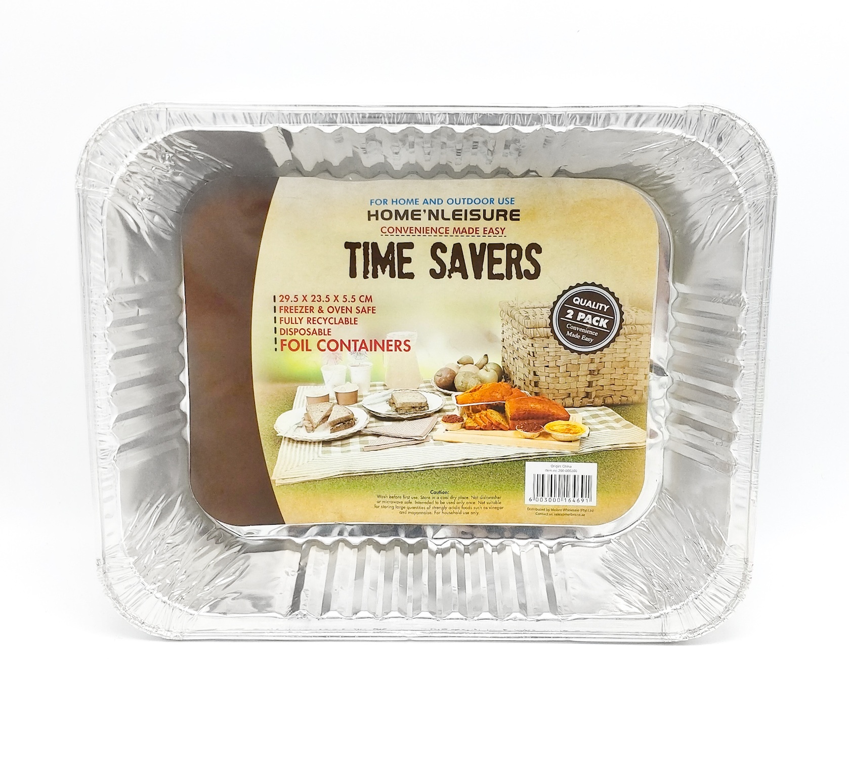 Disposable Foil Containers Large – 2 Pack