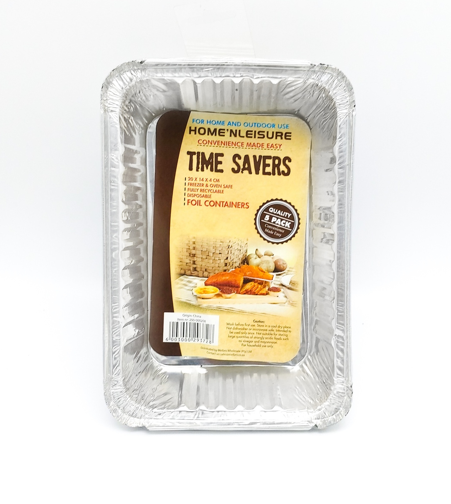Disposable Foil Containers Small – 5 Pack