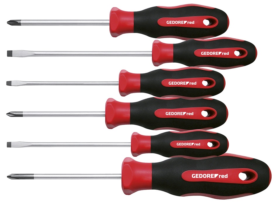 Gedore Red 6pc Screwdriver Set