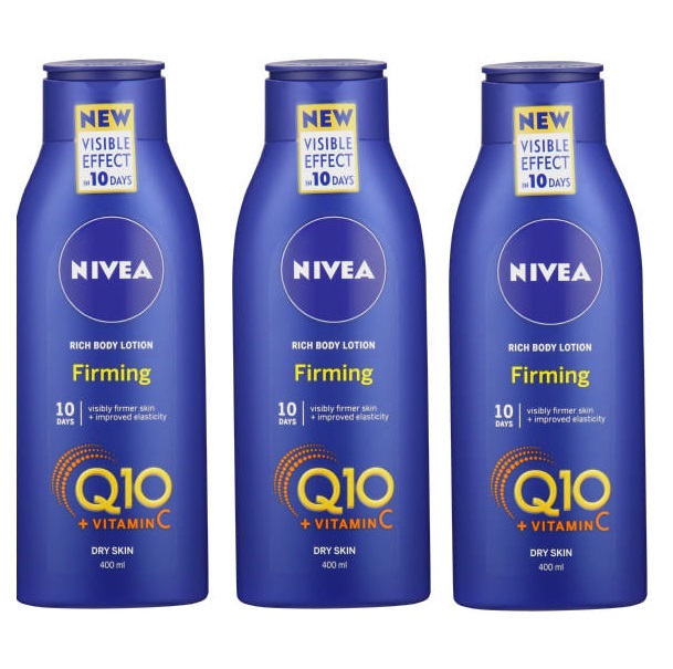 Nivea – Q10 Firming Body Moisturiser (3 x 400ml)