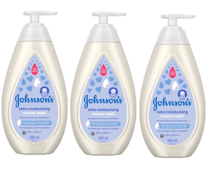 Johnson’s – Extra Moisturising Creamy Wash (3 x 500ml)