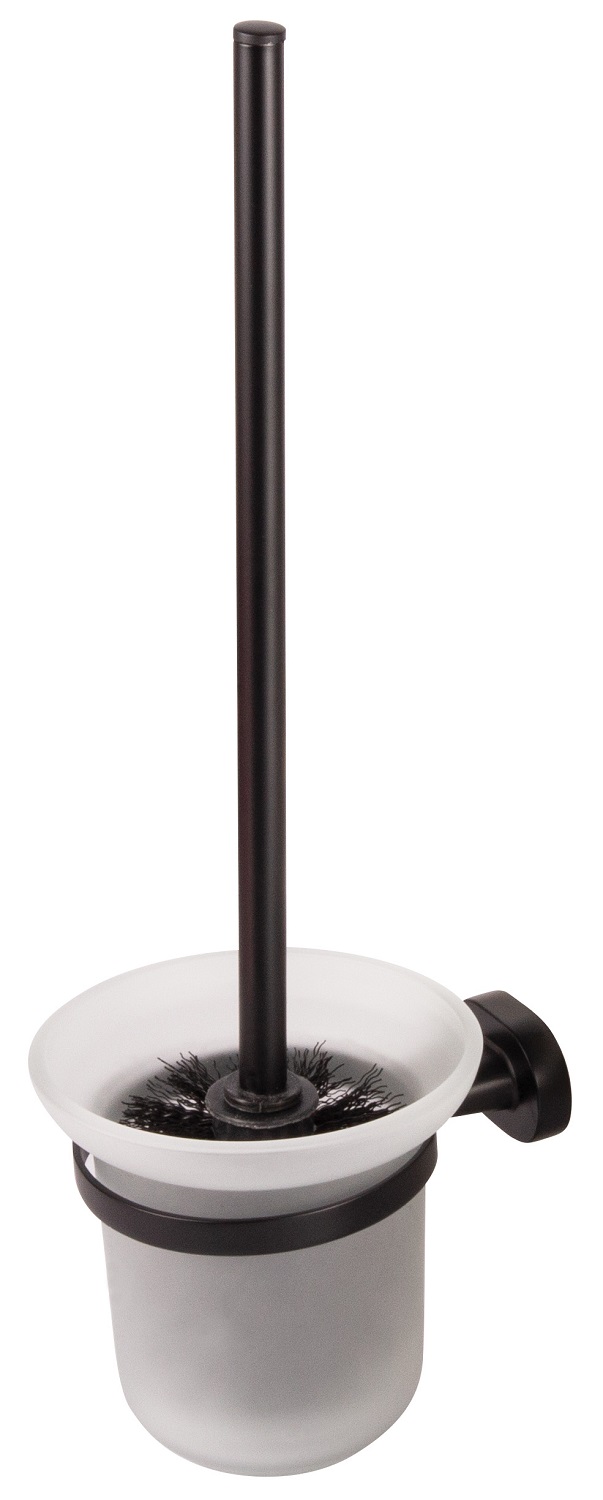 Wildberry Matt Black Toilet Brush With Holder