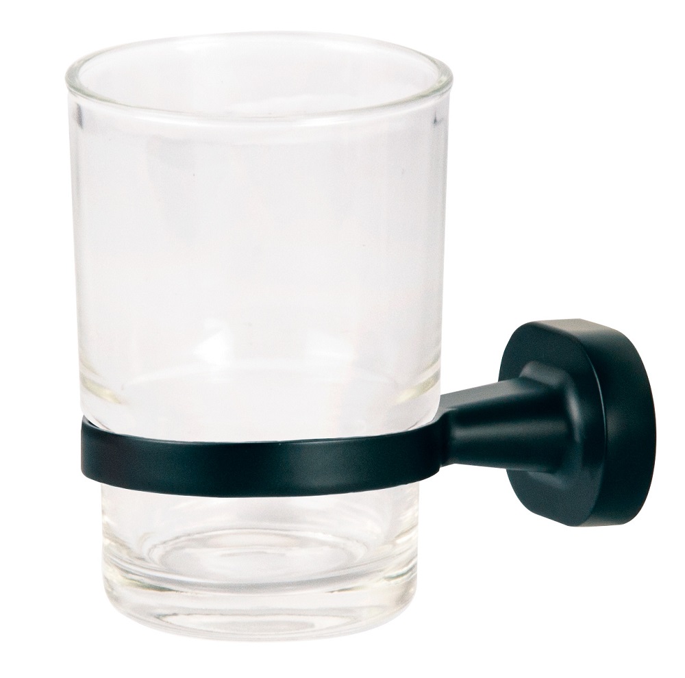 Wildberry Matt Black Towel Ring