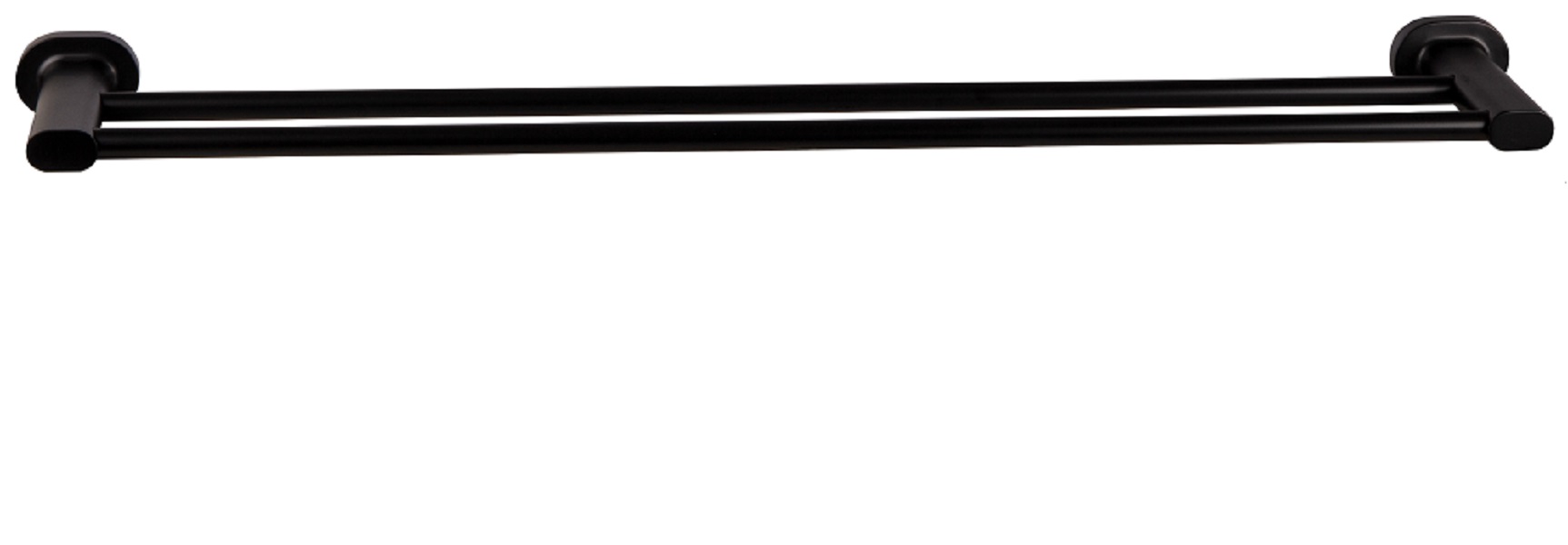 Wildberry Matt Black Double 60cm Towel Rail