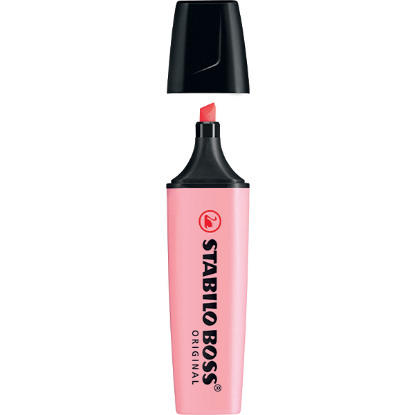 STABILO Boss Highlighter Pastel Pink Box 10