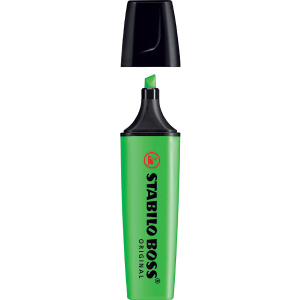STABILO Boss Highlighter Green Box 10