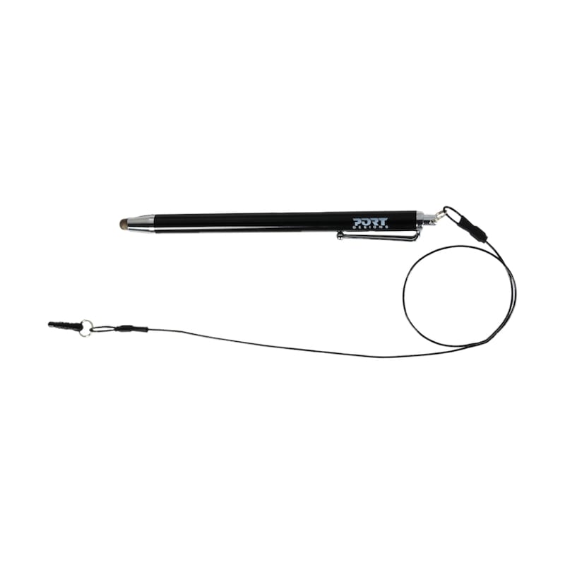 Port Connect Stylus Pen with 40 cm Cable – Black