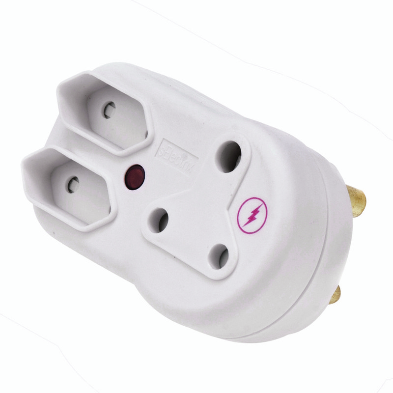 Digitech 1x16A + 2x5A Surge Adaptor