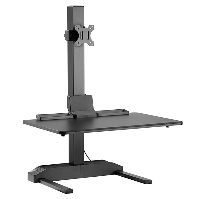 Bracket Sit-Stand Electric Desktop, Single Monitor