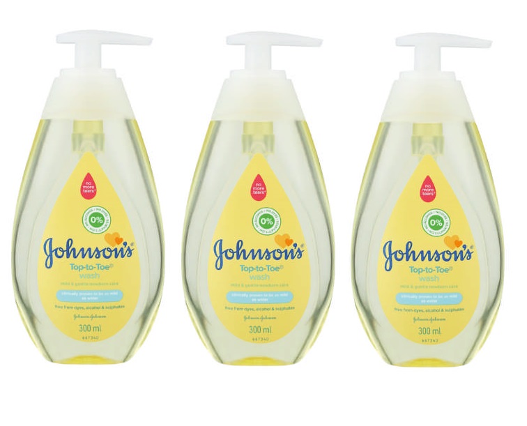 Johnson’s – Top-to-Toe Bath and Body Wash (3 x 300ml)