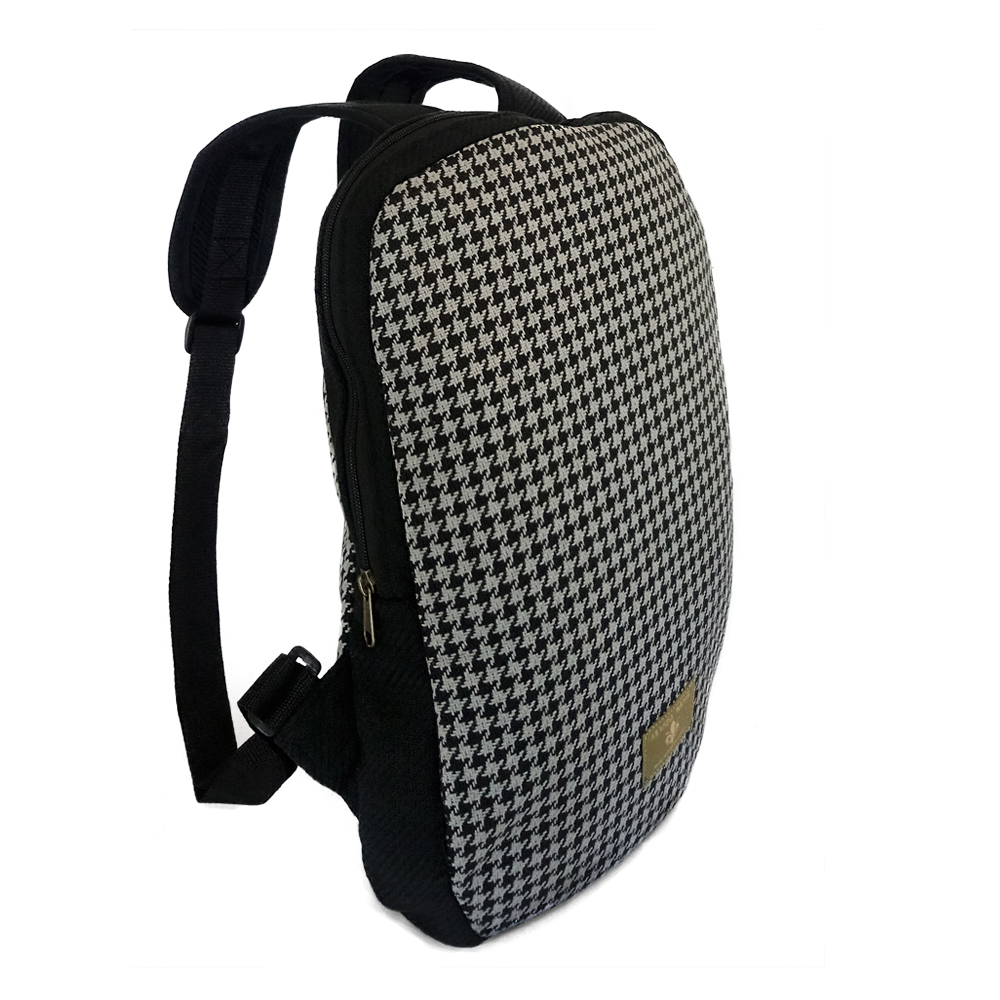Aranda Weave Backpack Houndstooth Grey