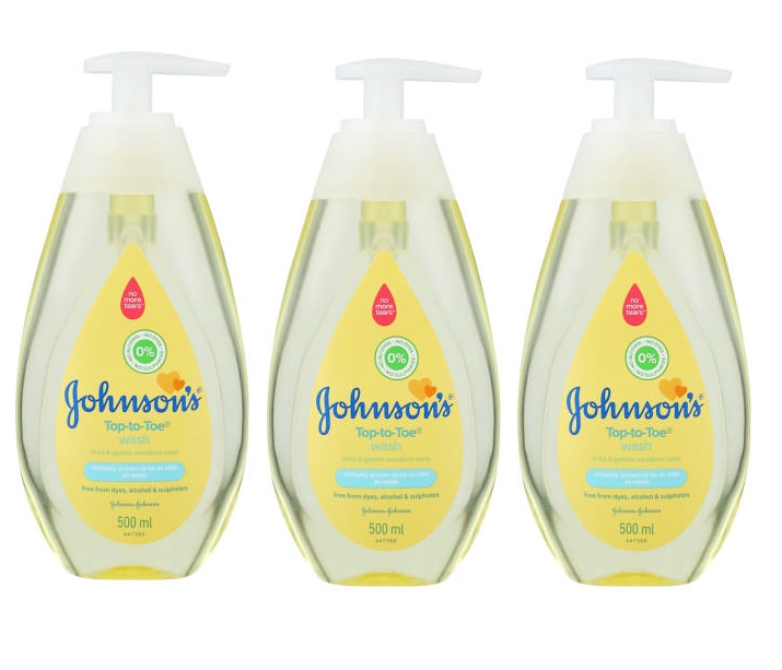 Johnson’s – Top to Toe Bath Wash (3 x 500ml)