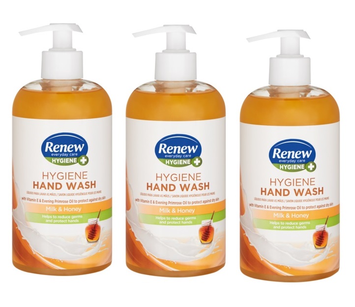 Renew – Milk & Honey Liquid Hand Wash (3 x 500ml)