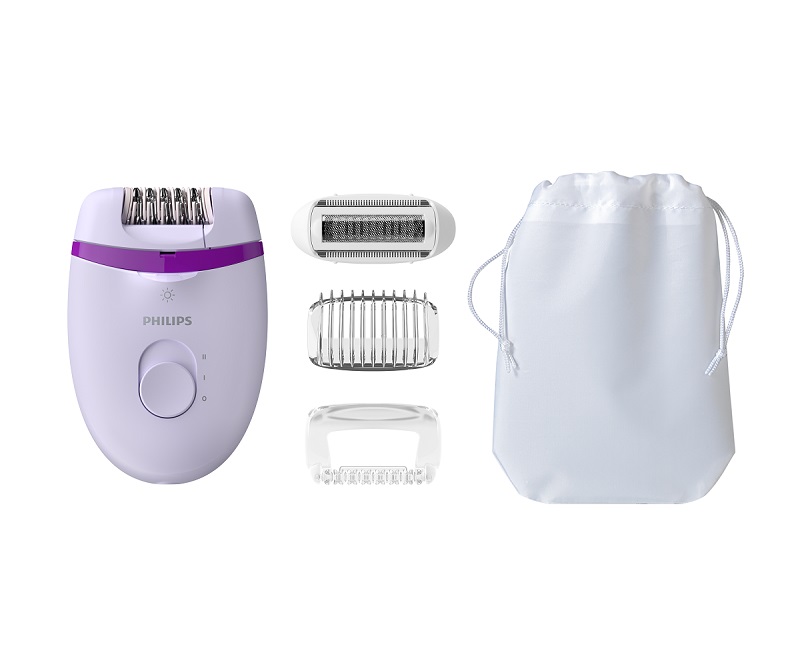 Philips Satinelle Essential Corded Compact Epilator with Opti-Light