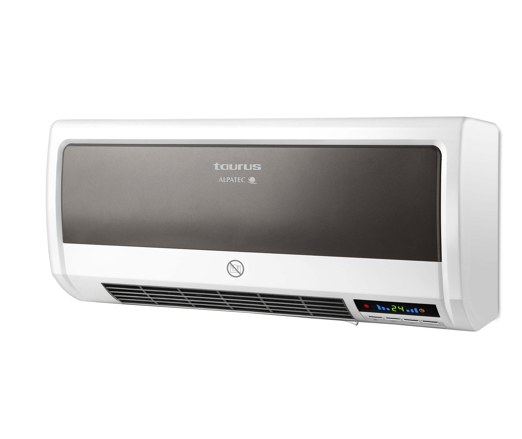 Taurus Heater Ceramic Wall Mount Ceramic White 2 Heat Settings 2000W