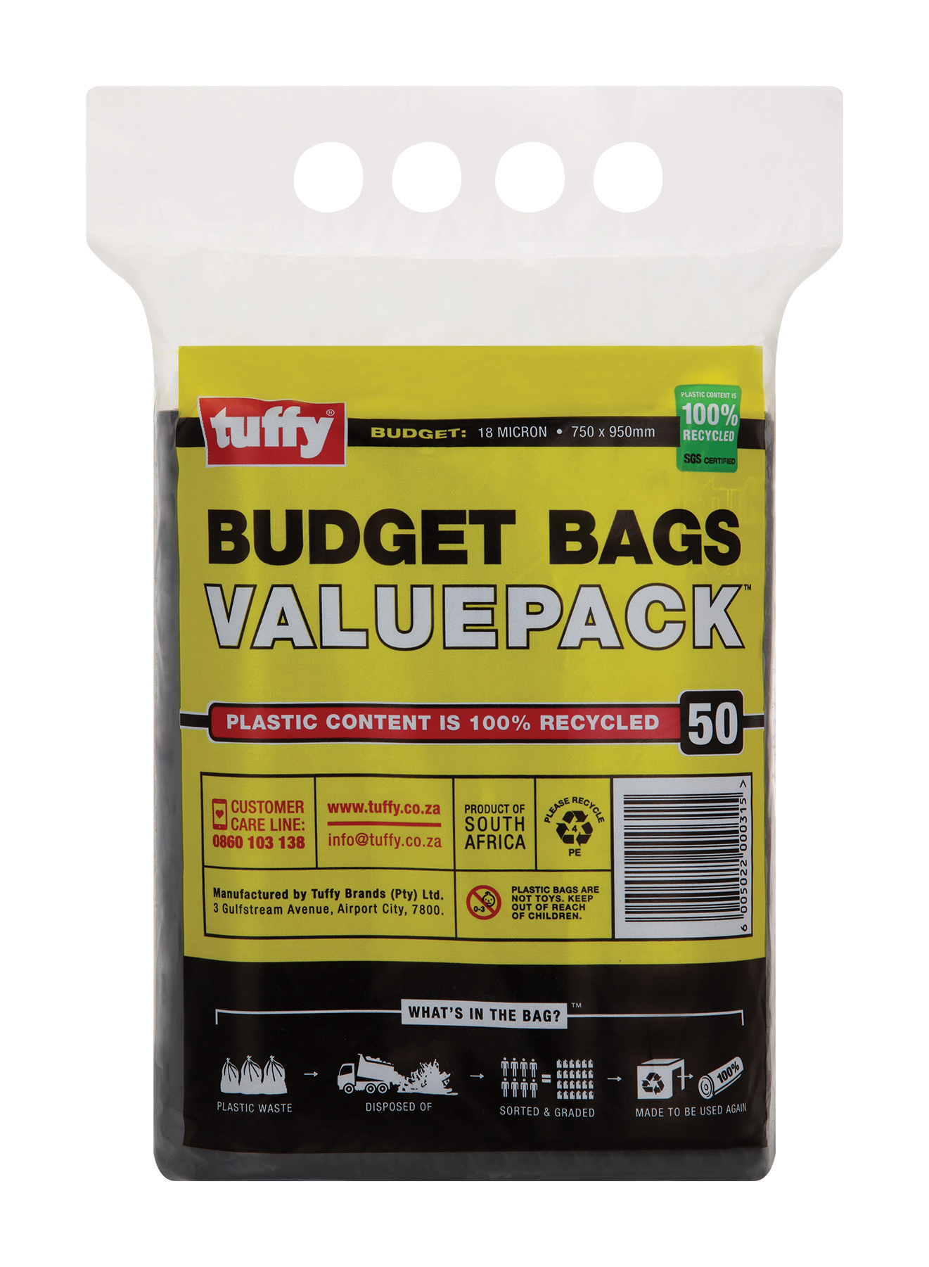 Tuffy – Budget Refuse Bag on a Roll 50’s