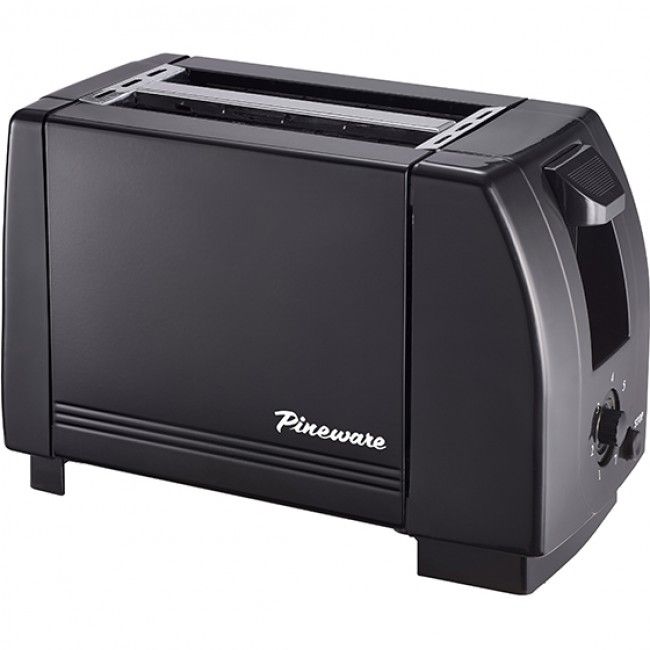 Pineware – 2 Slice Toaster – Black