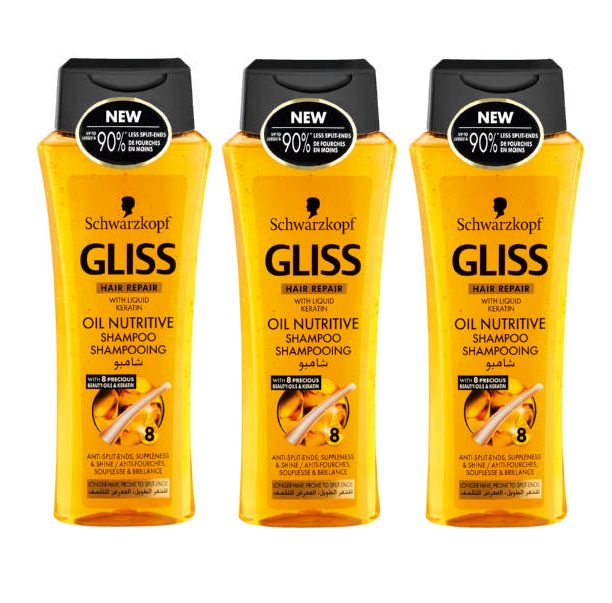 Schwarzkopf Gliss – Shampoo Oil Nutritive – (3 x 400ml)