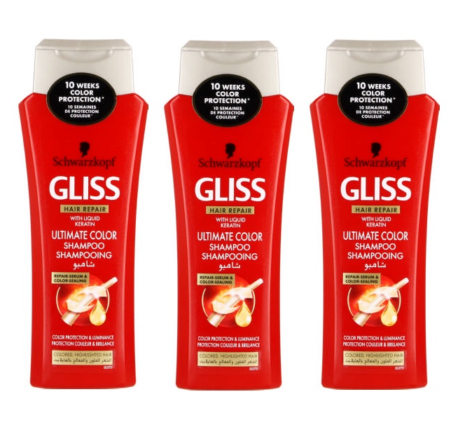 Schwarzkopf Gliss – Ultimate Color Shampoo Hair Repair – (3 x 250ml)